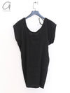 BASERANGE 25 Early Spring V-neck top BAS-TOMX-LC-SP25-HEI Black